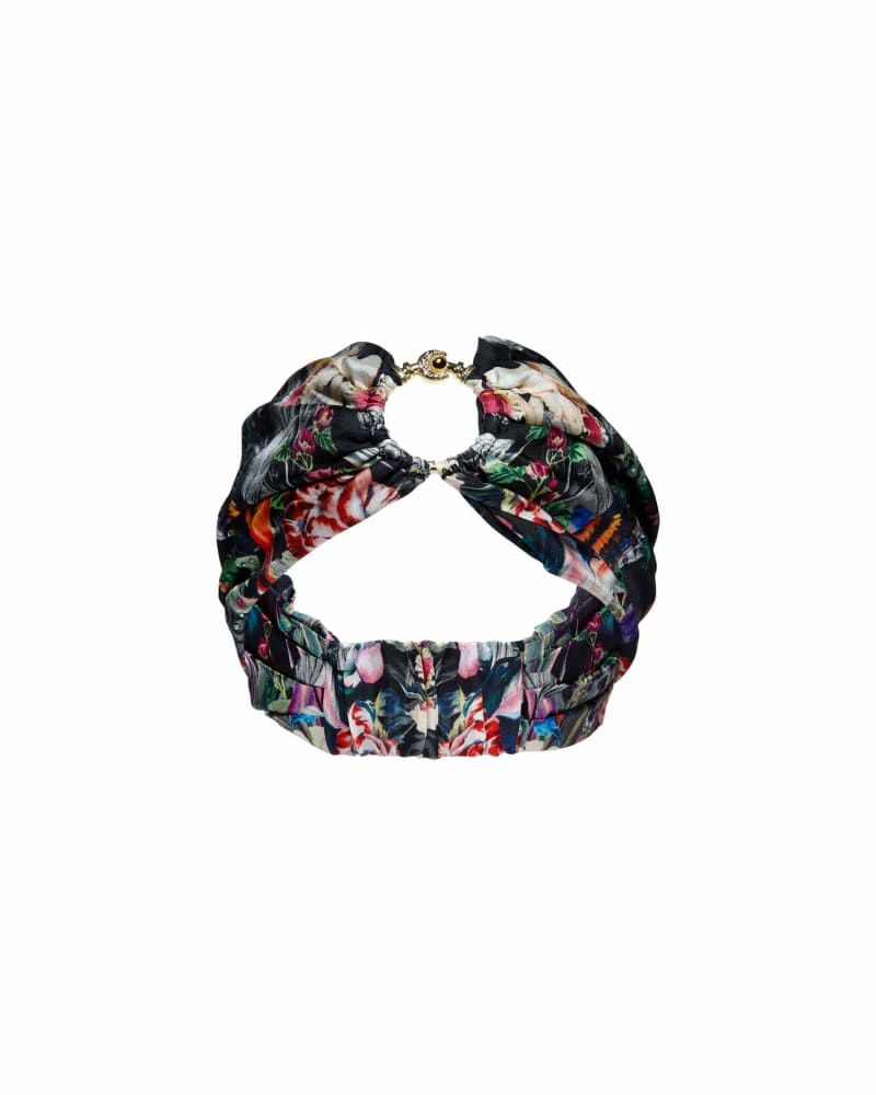 Front of a size one-size-fits-all Ring Headband in Paradiso by Camilla. | dia_product_style_image_id:257001
